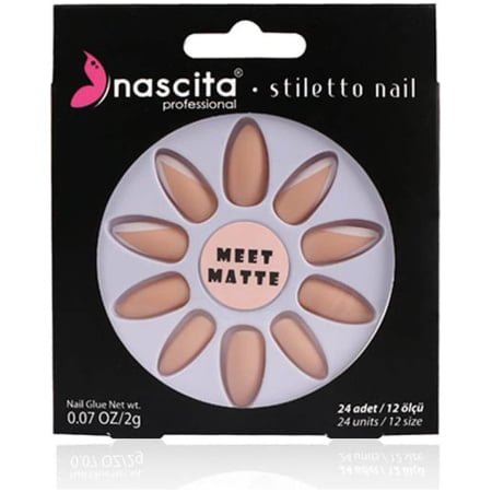 Nascita Stıletto Mat French Takma Tırnak