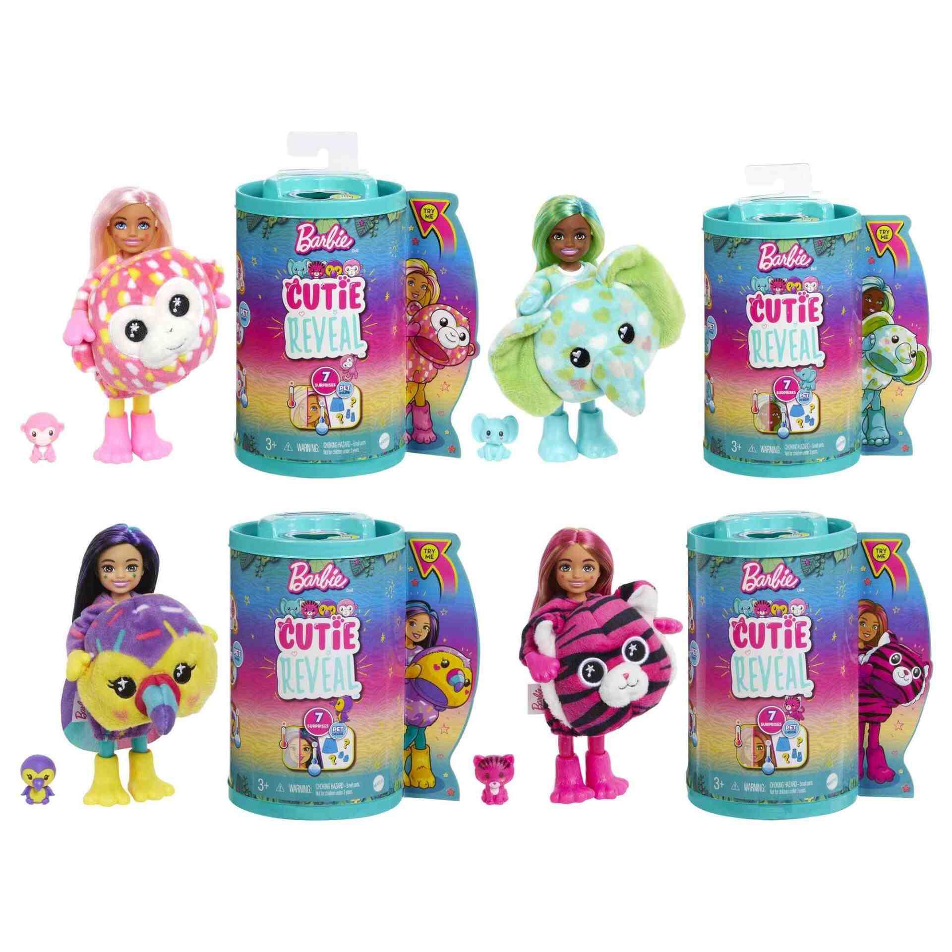 Barbie Cutie Reveal Bebekler Chelsea Tropikal Orman Serisi Hkr12-hkr16 Tukan - Görsel 4