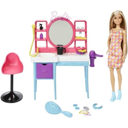 Barbie Muhteşem Kuaför Oyun Seti Hkv00