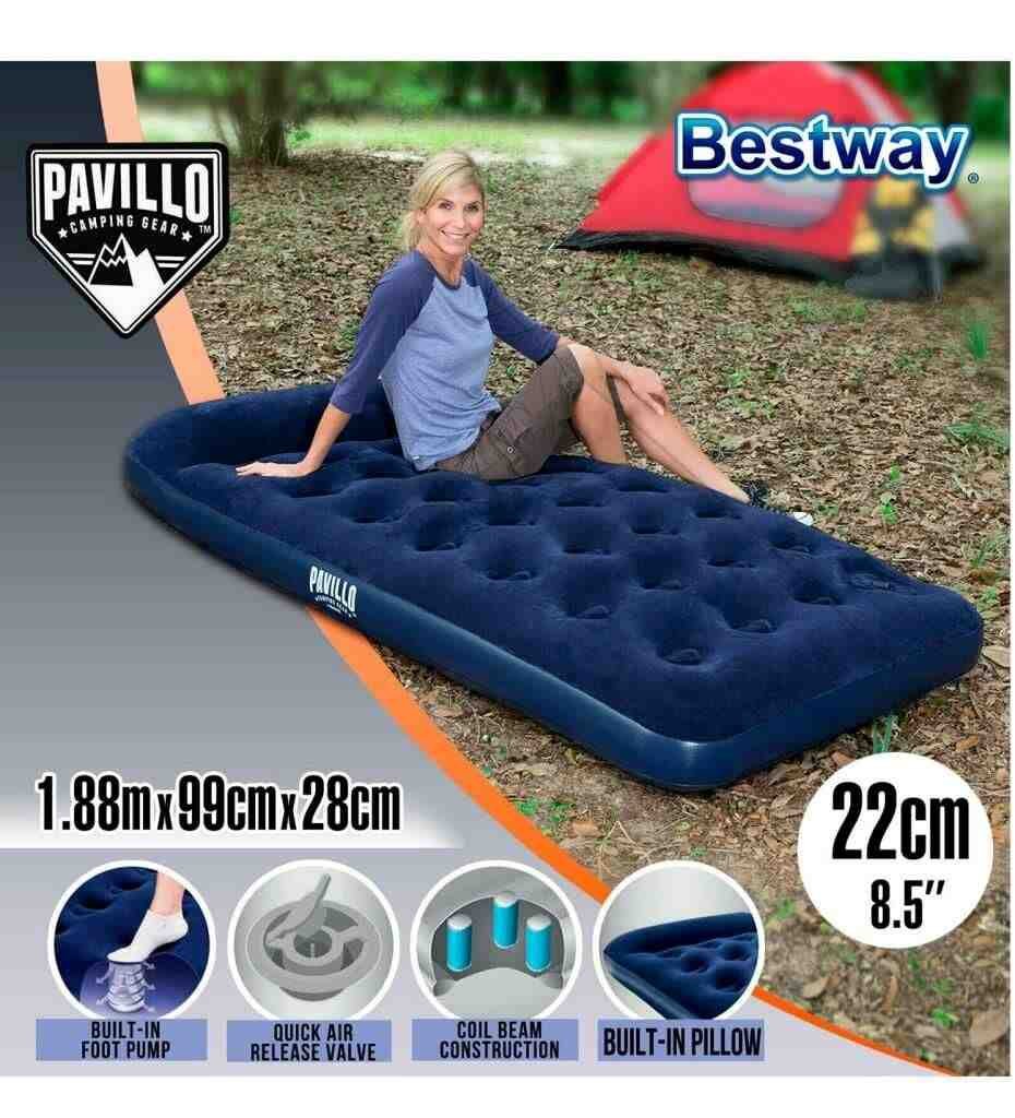 Bestway 67224 Kamp Yatağı 1 Kişilik Lacivert 188*99 Cm