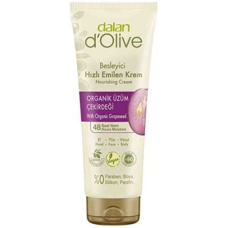 Dalan D'olive Besleyici Krem Tüp Organik üzüm çekirdeği 250 Ml
