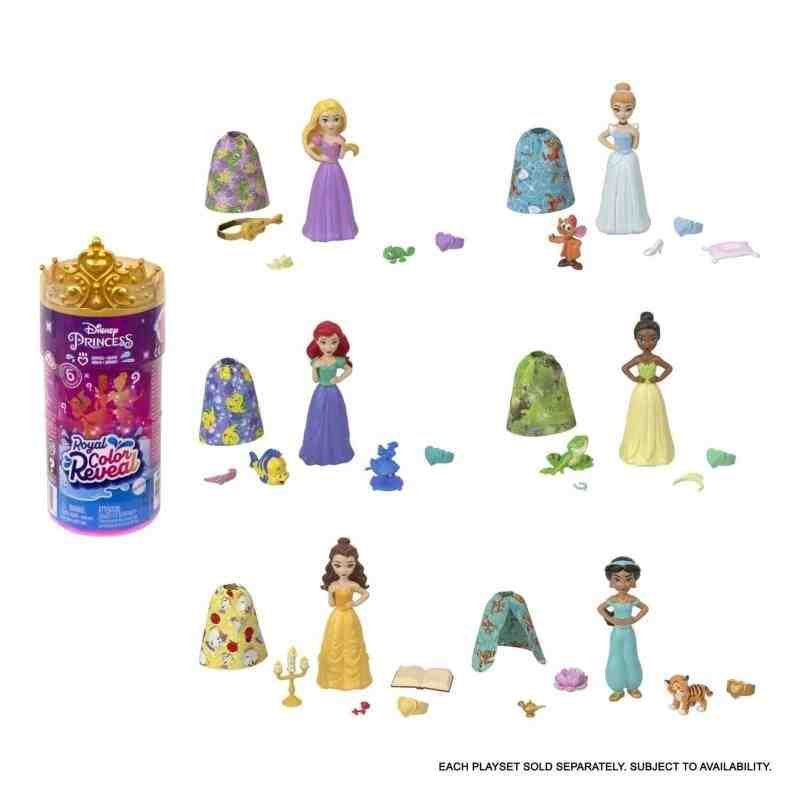 Disney Prenses Color Reveal Renk Değiştiren Sürpriz Ana Karakter Bebek Hmb69