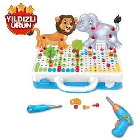 Eğitici Matkap Seti Hayvanlar