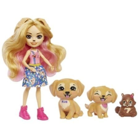 Enchantimals Aile Serileri Oyun Seti Gjx43-hhb85 Gerika Golden Retriever Ailesi