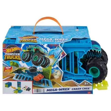 Hot Wheels Monster Trucks 1:24 Mega Wrex'in çarpışma Kafesi Hnc29