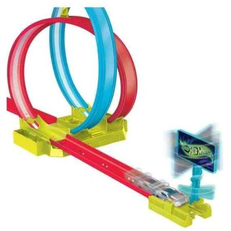 Hot Wheels Neon Yarışlar çifte çember Yarış Seti Hpc05