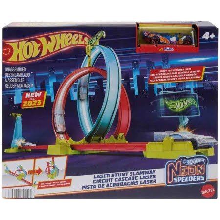 Hot Wheels Neon Yarışlar çifte çember Yarış Seti Hpc05