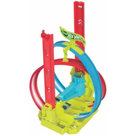 Hot Wheels Neon Yarışlar çifte çember Yarış Seti Hpc05