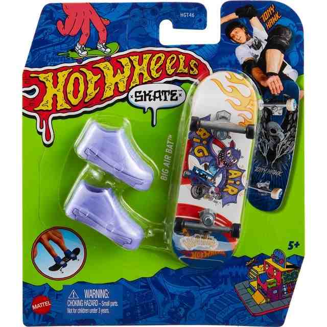 Hot Wheels Skate Parmak Kaykay Ve Ayakkabı Paketleri Hgt46 - Big Air Bat