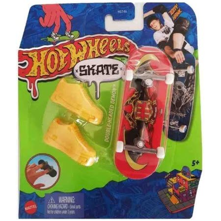 Hot Wheels Skate Parmak Kaykay Ve Ayakkabı Paketleri Hgt46 - Double-headed Demon