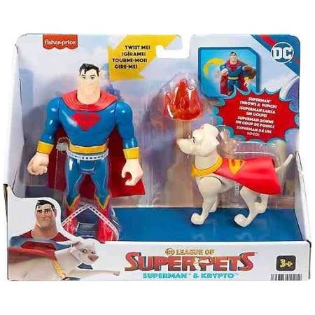 Imaginext Dc League Of Super Pets -  Kahramanlar Ve Hayvanlar Hgl01-hgl02 Superman
