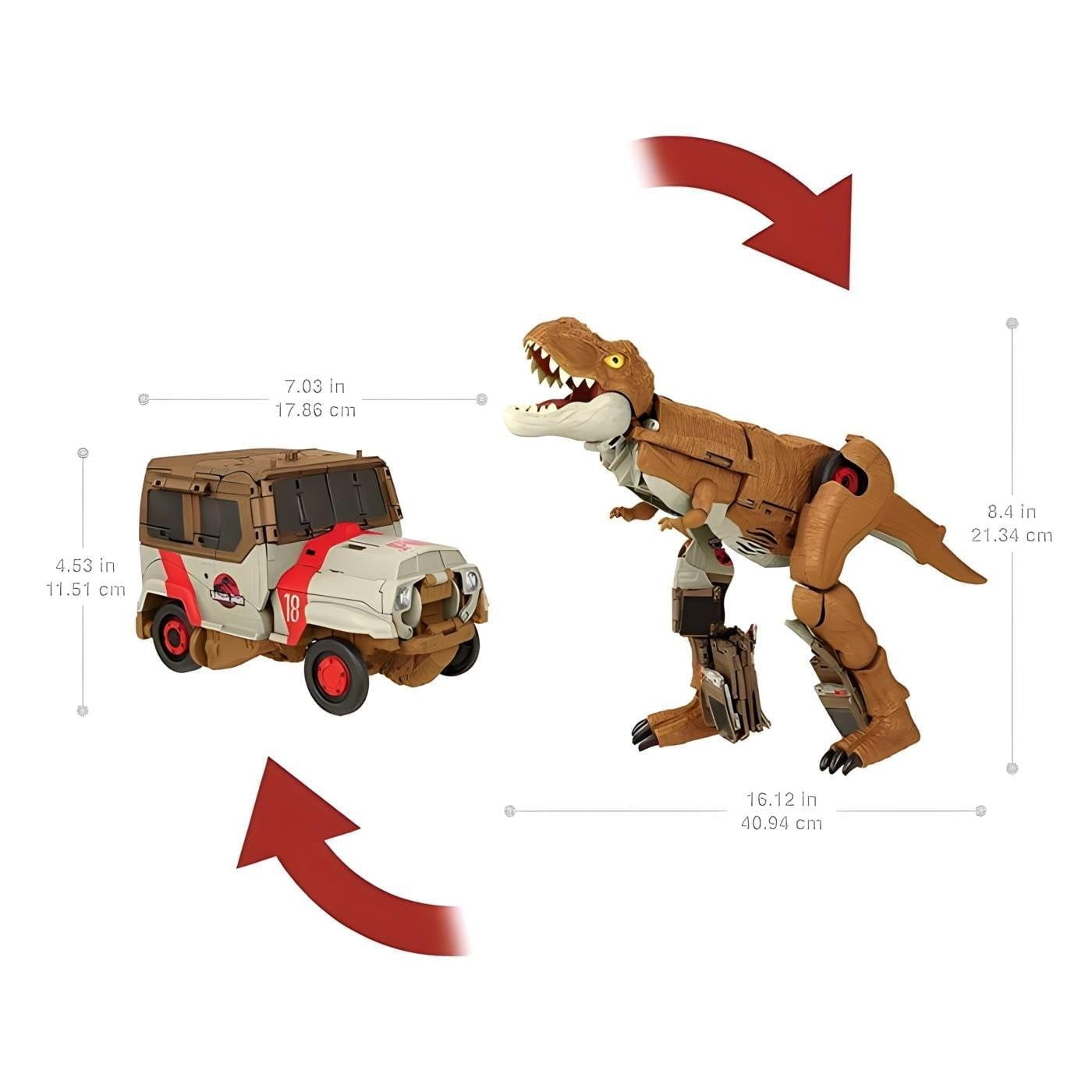 Jurassic World Değişim Serisi Dönüşebilen T-rex Figürü Hpd38
