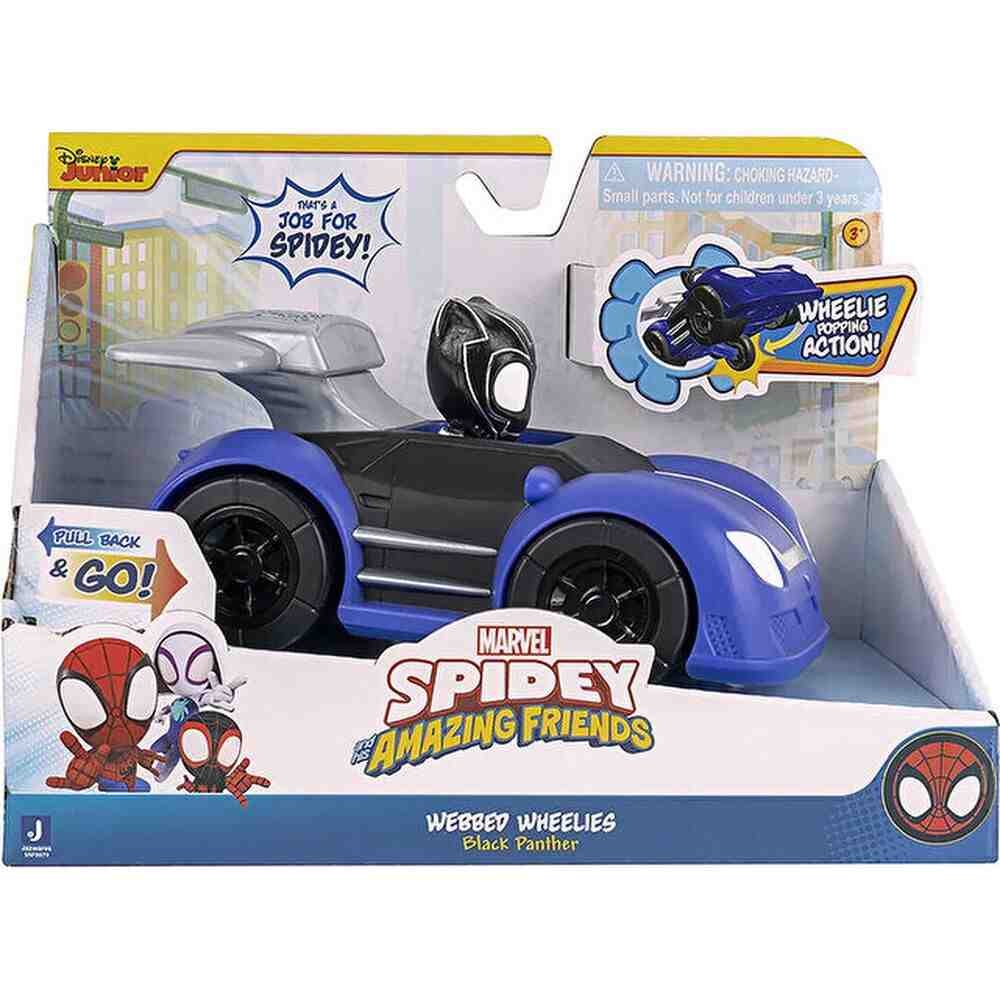 Marvel Spidey Amazing Friends çek Bırak Araba Pdy03000-0014 Black Panther