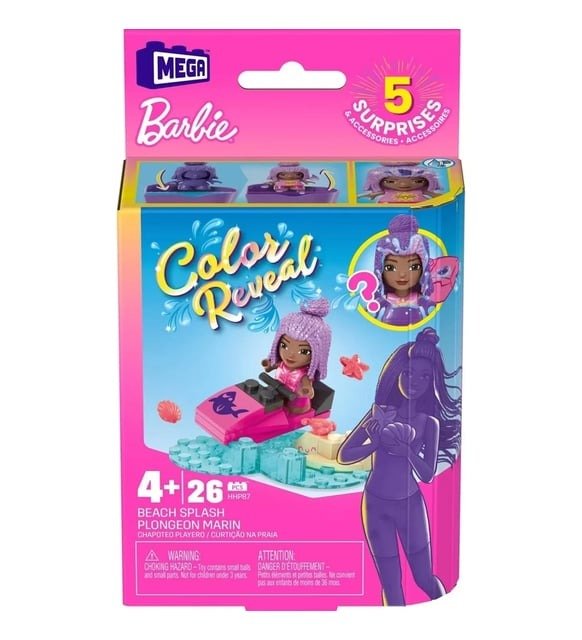 Mega Barbie Colorreveal Mini Bebekler Hhp85-hhp87 Beach Splash