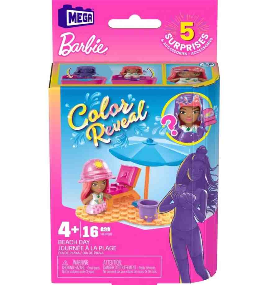 Mega Barbie Colorreveal Mini Bebekler Hhp85-hhp88 Beach Day
