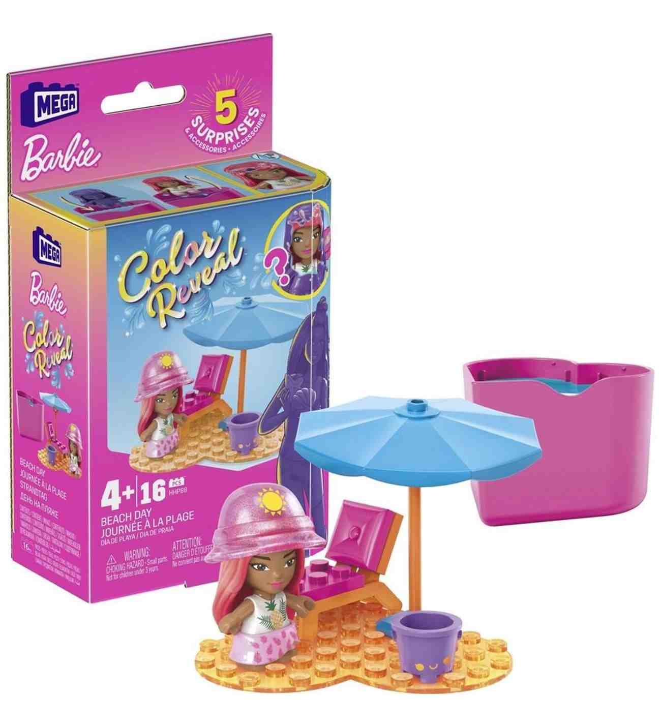 Mega Barbie Colorreveal Mini Bebekler Hhp85-hhp88 Beach Day - Görsel 2