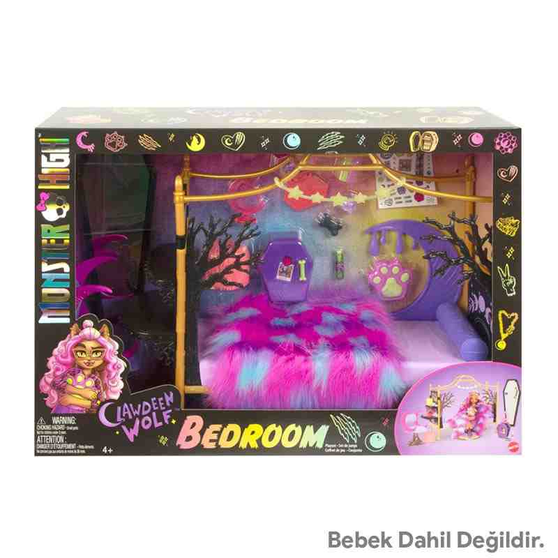 Monster High Clawdeen Wolf Harika Yatak Odası Oyun Seti Hhk64