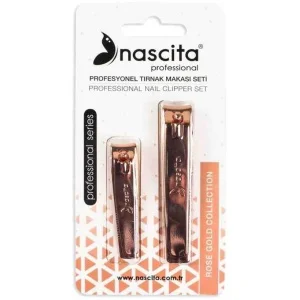Nasci̇ta İki̇li̇ Bronz Tirnak Makasi Seti̇