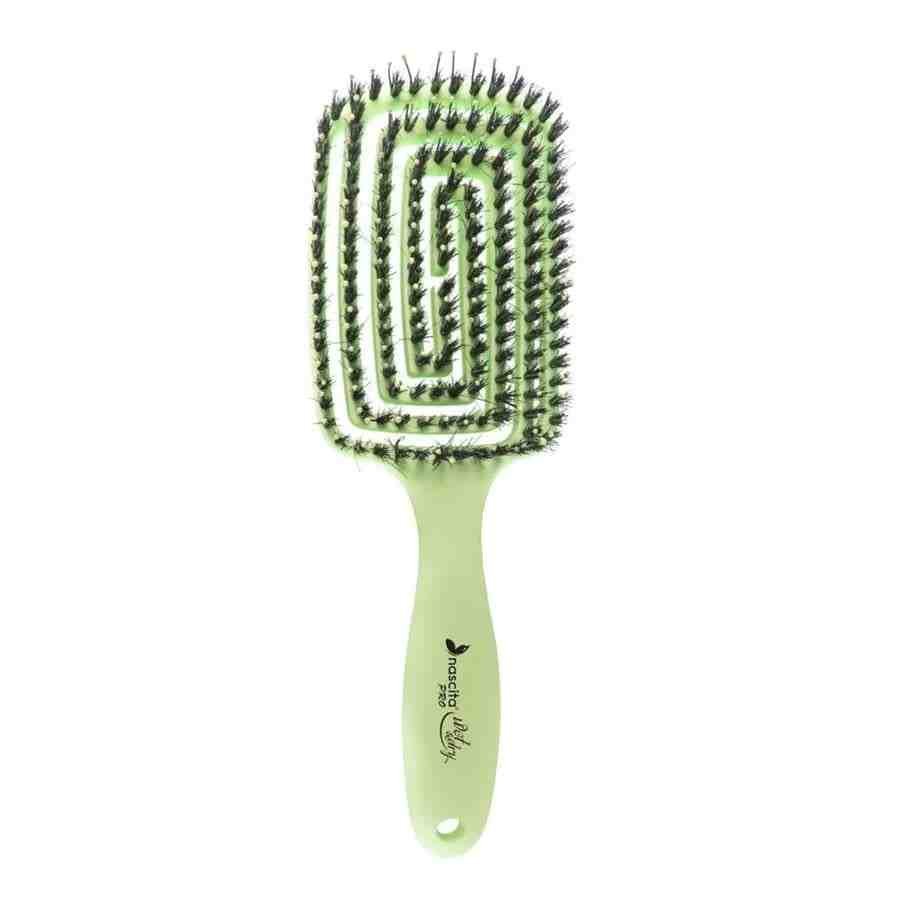 Nasci̇ta Pro 3 Boyutlu Esnek Spi̇ral Tasarim Saç Firçasi Açik Yeşi̇l