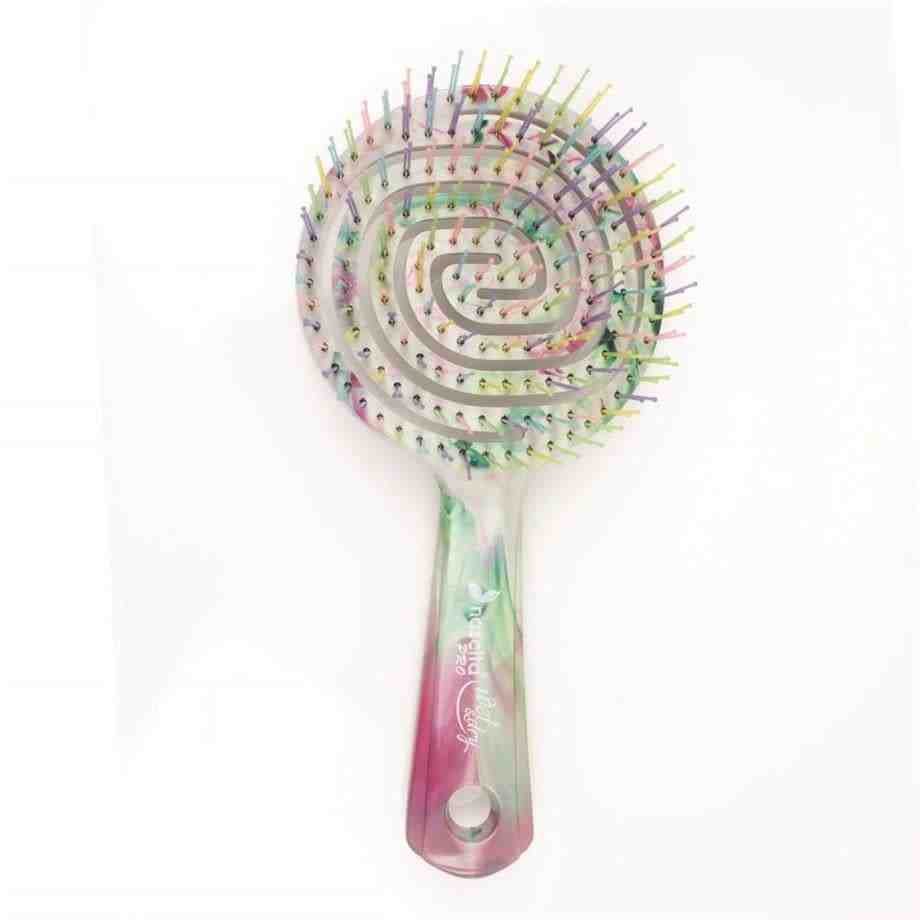 Nascita Pro üç Boyutlu Oval Saç Fırçası - Renkli Mermer - Nasfpro00017gr