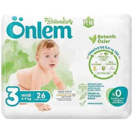 önlem Bebek Bezi - Midi 26'lı No:3
