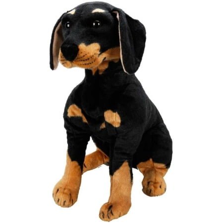 Peluş Oturan Köpek Rottweıller