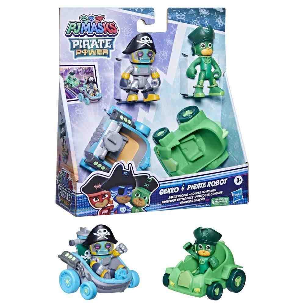 Pjmasks 2'li̇ Fi̇gür Ve Araç Seti̇ F2649-f4586 Gekko & Pirate Robot