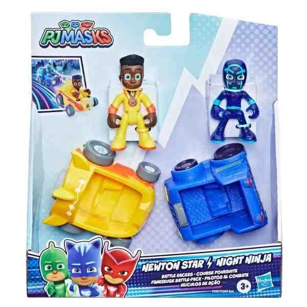 Pjmasks 2'li̇ Fi̇gür Ve Araç Seti̇ F2649-f4587 Newton Star & Night Ninja