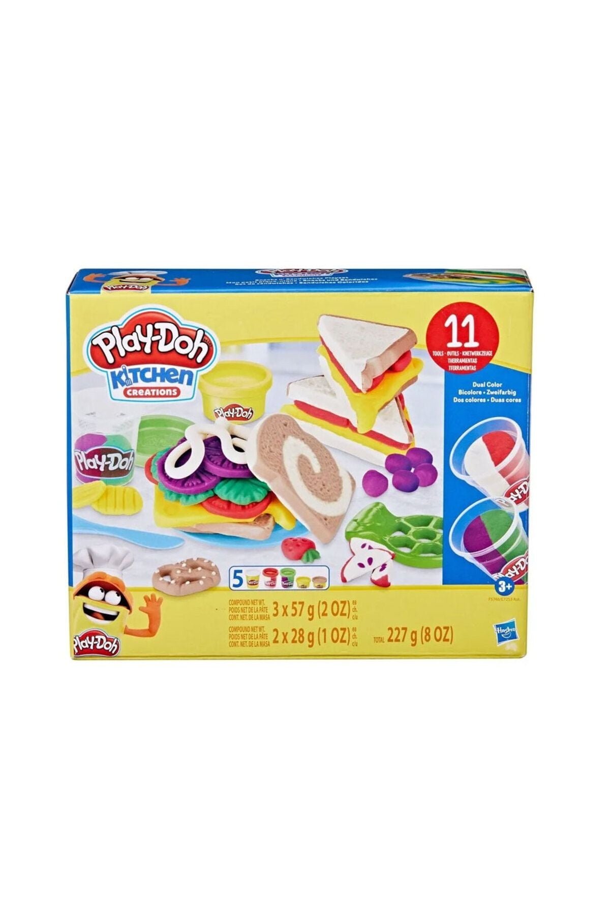 Play-doh Eğlenceli Mutfağım Oyun Seti E7253-f5746 Renkli Sandviçler