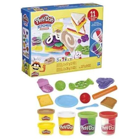 Play-doh Eğlenceli Mutfağım Oyun Seti E7253-f5746 Renkli Sandviçler