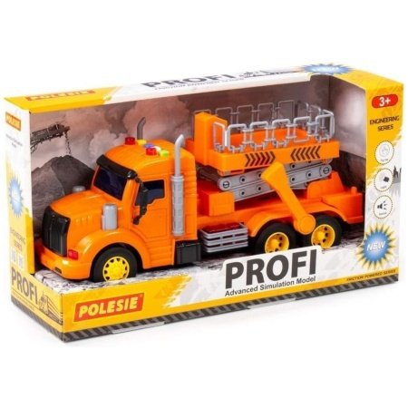 Polesie - Profi Sürtmeli Asansörlü Kamyon Işıklı Sesli #89779