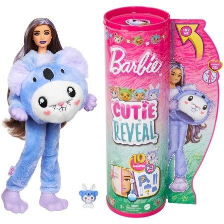 Barbie Cutie Reveal Bebekler şirin Kostümler Serisi Hrk22-hrk26 Koala Tavşan
