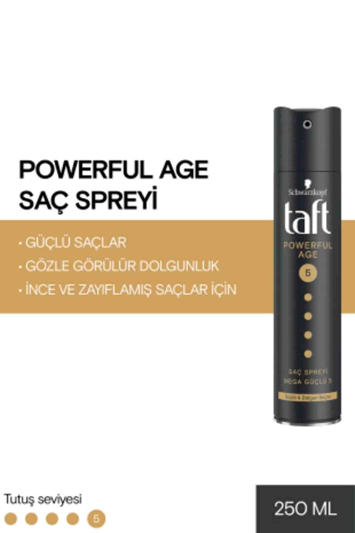 Taft Saç Spreyi̇ Powerful Age 250 Ml