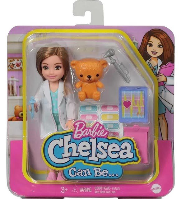 Barbie Chelsea Meslekleri Öğreniyor Bebek Serisi  GTN86-GTN88 Doktor