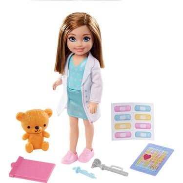 Barbie Chelsea Meslekleri Öğreniyor Bebek Serisi  GTN86-GTN88 Doktor