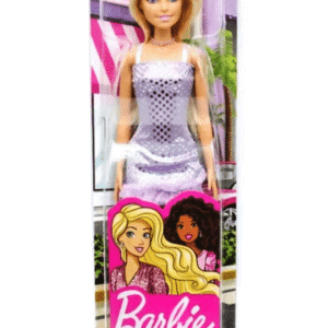 Barbie Pırıltılı Bebekler T7580-HJR93 Lila Elbiseli