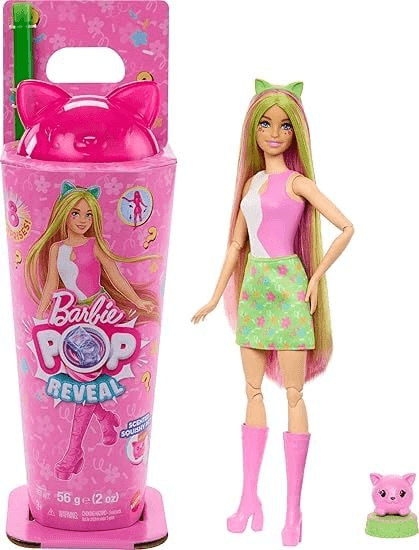 Barbie Pop Reveal MilkShake Serisi Pembe Kedi JCN85-JCN88