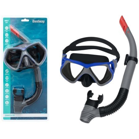 Bestway 24069 Maske Şnorkel Set Silikon & Tempered Cam 6