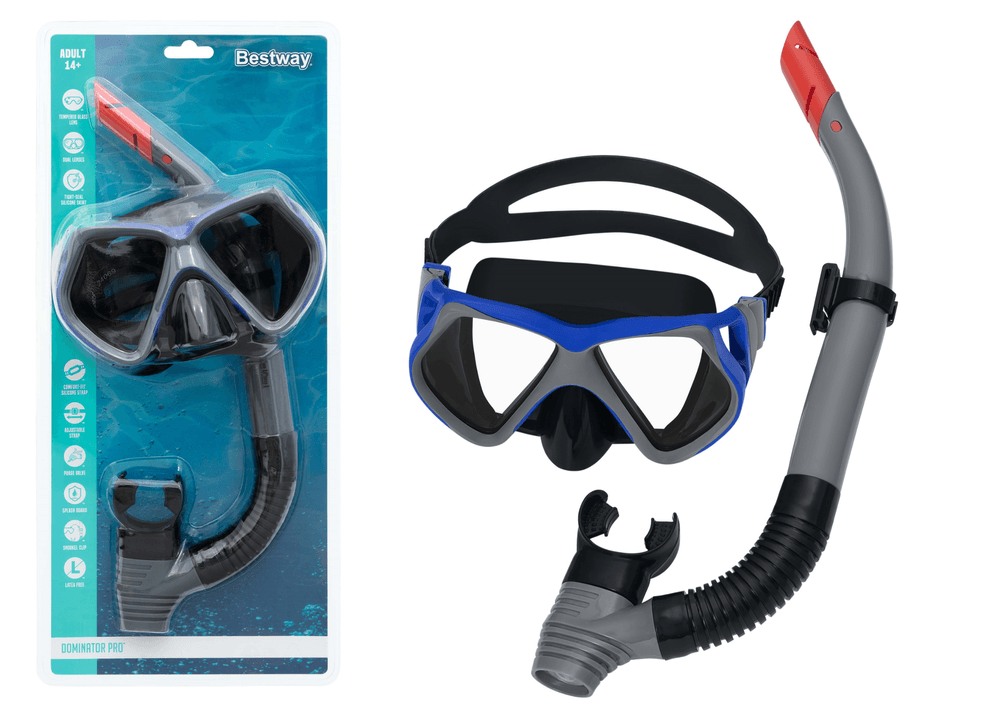 Bestway 24069 Maske Şnorkel Set Silikon & Tempered Cam 6