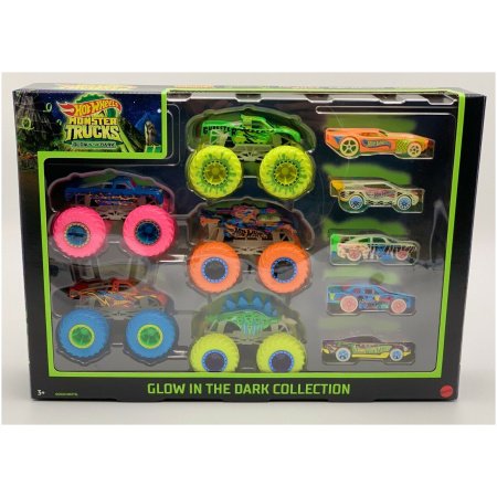 Hot Wheels Monster Trucks Karanlıkta Parlayan Metal Araçlar Paketi HCB57