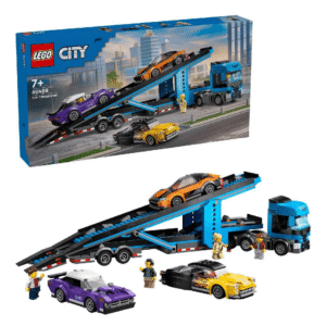 Lego - City Spor Arabalı Araç Taşıma Kamyonu 60408