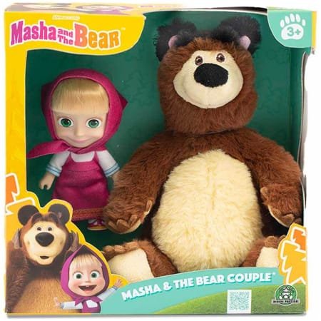 Masha & Koca Ayı - 2'li Peluş Figür Seti MHA21000