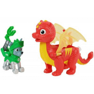 Spinmaster - Paw Patrol Kurtarma Şövalyeleri ve Ejderja Figür #6063149 - Rocky