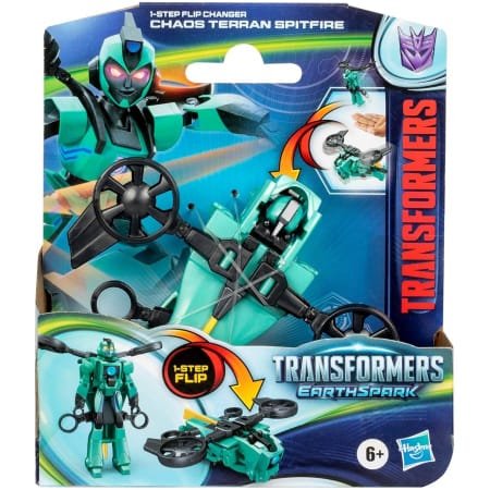 TRANSFORMERS EARTHSPARK TEK ADIMDA DÖNÜŞEN FİGÜR F6229 - CHAOS TERRAN SPITFIRE