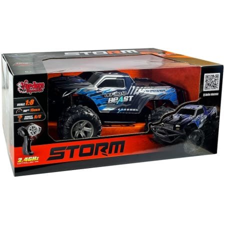 Vardem - Uzaktan Kumandalı Full Fonksiyon 2.4Ghz Şarjlı 1:8 Storm Off Road Araba 666-835A